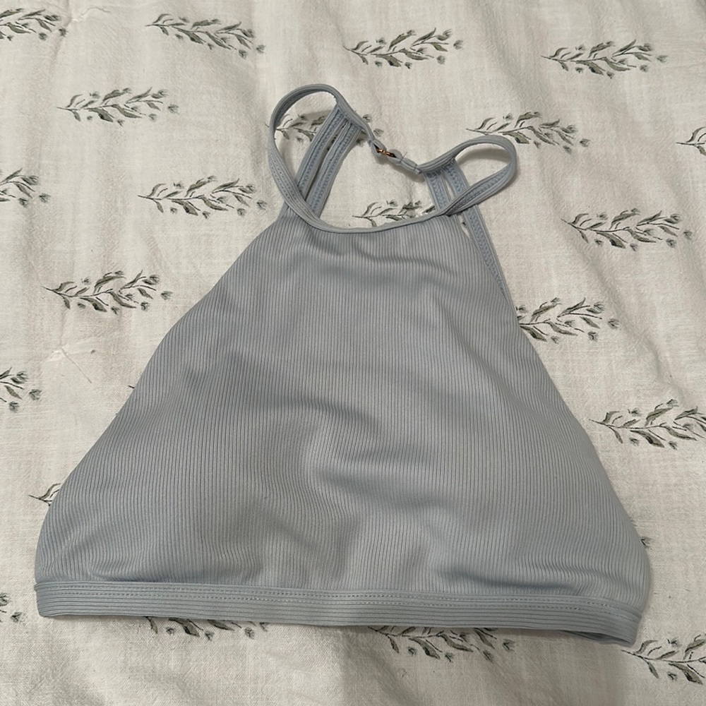 L.A. Hearts Bikini top| high neck | baby blue | xs
